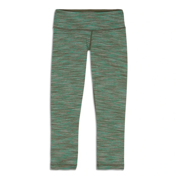 lululemon athletica Pants - Lululemon Wunder Under Cropped Athletic Yoga Leggings Sz 4